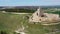 A prominent castle in ruins up on the hill - Castrojeriz, Castile and Leon, Spain