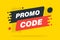 Promo code, coupon code. Flat vector set design illustration on white background