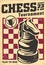 Promo poster design for chess tournament