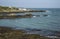 Promontory and sea at Bull Bay on Anglesey, Wales, UK.