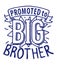 Promoted to big brother hand drawn style t-shirt decoration