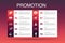 Promotion Infographic 10 option template