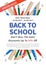 Promotion poster Back to school vector illustration