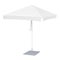 Promotional Square Advertising Outdoor Garden White Umbrella Parasol. Mock Up, Template. Illustration Isolated.