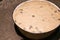 Proofing dough for baking cakes. Dough in a bowl on the table