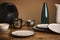 Prop food table dining set cups and vases professional photography