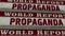 Propaganda, manipulation and disinformation newspaper printing press