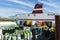 Propane bottles and containers in the port