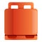 Propane cylinder icon, cartoon style