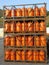 Propane gas bottles at depot