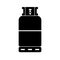 Propane gas cylinder icon, vector illustration