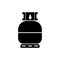 Propane gas cylinder icon, vector illustration