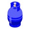 Propane gas cylinders icon, isometric style