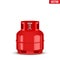 Propane Gas small cylinder. Vector Illustration