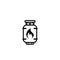 Propane gas tank line icon. Clipart image