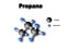 Propane molecule