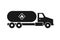 Propane truck silhouette icon