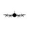 Propeller airplane icon.