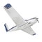 Propeller civil plane on white. 3D illustration