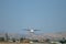 Propeller Engined Plane Landing at Alicante Airport