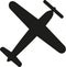 Propeller plane icon