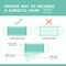 Proper way to wearing a surgical mask infographic