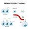 Properties of cytokines