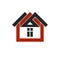 Property developer stylish estate agency vector symbol. Creative