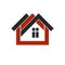 Property developer stylish icon, estate agency corporate symbol.