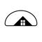Property developer vector stylish estate agency symbol. Creative
