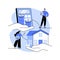 Property evaluator isolated cartoon vector illustrations.