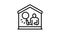 property inspection line icon animation