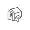 Property insurance line icon