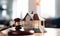 Property Justice Miniature Model House and Judge\\\'s Gavel in Legal Concept - Generative AI