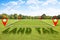 Property Land Tax on vacant plot -  real estate concept with a vacant land on a green field available for building construction