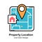 Property Location Line Color Icon