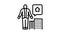 property manager line icon animation