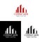 Property Mortgage Logo Design with Black and White Background