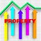 Property Report Indicates Business Graph And House