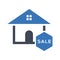 Property sale icon vector graphics