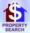 Property Search Represents Find Property 3d Illustration