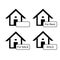 Property sign using for signing the house, apartement, building and anything else for rent, sale or sold out