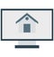 Property Website, Building On Monitor Isolated Vector Icons can be modify with any Style