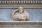 Prophet Habakkuk, relief on the portal of the Cathedral of Saint Lawrence in Lugano