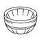 Prophet Muhammad s Bowl and Sacred Seal Icon. Doodle Hand Drawn or Outline Icon Style