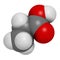 Propionic acid (propanoic acid) molecule. Used as preservative in food