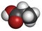 Propionic acid (propanoic acid) molecule. Used as preservative in food