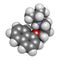 Propranolol high blood pressure drug molecule. Used to treat hypertension, anxiety and panic disorders