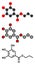 Propyl gallate antioxidant food additive molecule