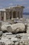 Propylaea ruins in Athens acropolys, Greece